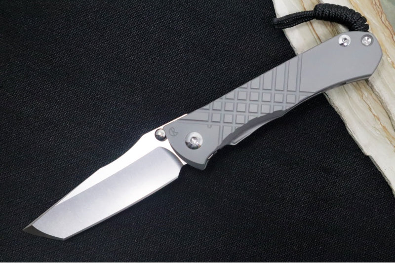 Chris Reeve Umnumzaan Glass Blasted - Tanto Blade / CPM-Magnacut Steel / Glass Blasted Titanium Handle UMN-1014 - Northwest Knives