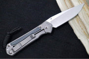Chris Reeve Knives Small Sebenza 31 Glass Blasted - Drop Point / Black Canvas Micarta Inlay / CPM-Magnacut Steel S31-1652 - Northwest Knives
