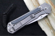 Chris Reeve Knives Small Sebenza 31 Glass Blasted - Drop Point / Black Canvas Micarta Inlay / CPM-Magnacut Steel S31-1652 - Northwest Knives