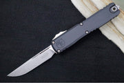 Microtech Ultratech ZBP (Zero Blade Play) OTF - Stonewash Finish / Single Edge / Black Anodized Aluminum Handle 1121-10 - Northwest Knives