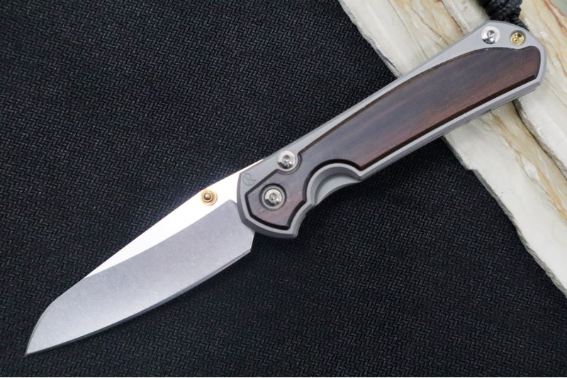 Chris Reeve Knives Small Sebenza 31 - Insingo Blade / Macassar Ebony Inlay / CPM-Magnacut Steel (A1)