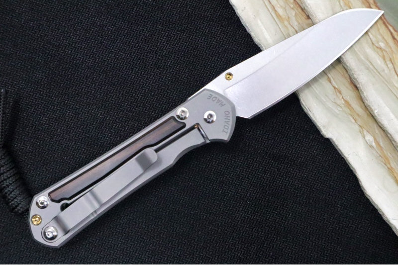 Chris Reeve Knives Small Sebenza 31 - Insingo Blade / Macassar Ebony Inlay / CPM-Magnacut Steel (A1) S31-1128