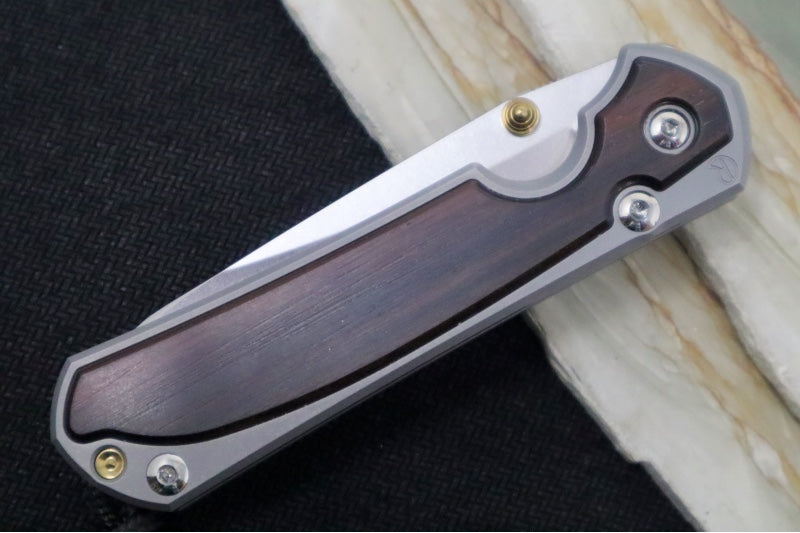 Chris Reeve Knives Small Sebenza 31 - Insingo Blade / Macassar Ebony Inlay / CPM-Magnacut Steel (A1) S31-1128
