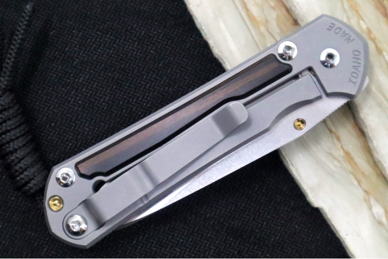 Chris Reeve Knives Small Sebenza 31 - Insingo Blade / Macassar Ebony Inlay / CPM-Magnacut Steel (A1) S31-1128