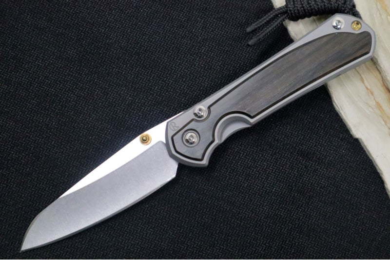 Chris Reeve Knives Small Sebenza 31 - Insingo Blade / Macassar Ebony Inlay / CPM-Magnacut Steel (A2) S31-1128