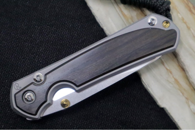 Chris Reeve Knives Small Sebenza 31 - Insingo Blade / Macassar Ebony Inlay / CPM-Magnacut Steel (A2)