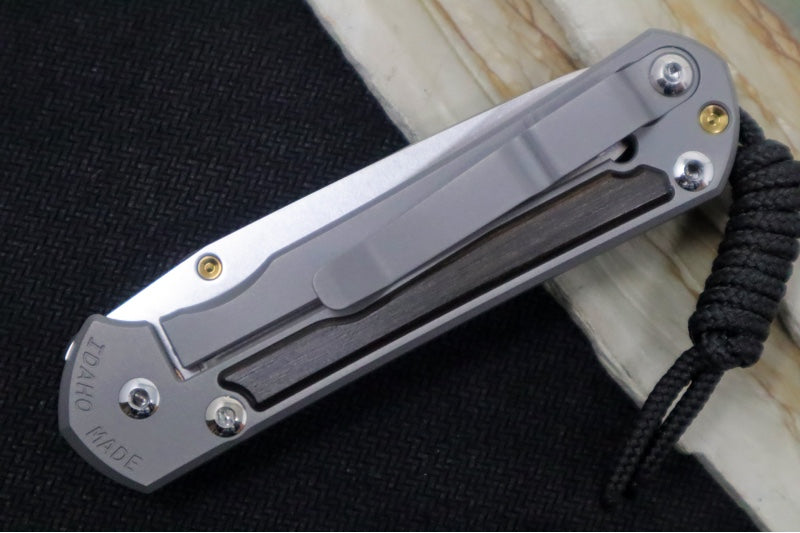 Chris Reeve Knives Small Sebenza 31 - Insingo Blade / Macassar Ebony Inlay / CPM-Magnacut Steel (A2) S31-1128