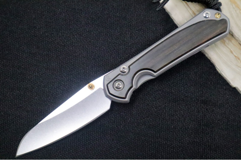 Chris Reeve Knives Small Sebenza 31 - Insingo Blade / Macassar Ebony Inlay / CPM-Magnacut Steel (A3) S31-1128