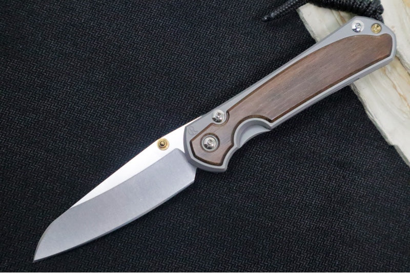 Chris Reeve Knives Small Sebenza 31 - Insingo Blade / Macassar Ebony Inlay / CPM-Magnacut Steel (A4) S31-1128