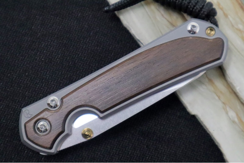 Chris Reeve Knives Small Sebenza 31 - Insingo Blade / Macassar Ebony Inlay / CPM-Magnacut Steel (A4) S31-1128