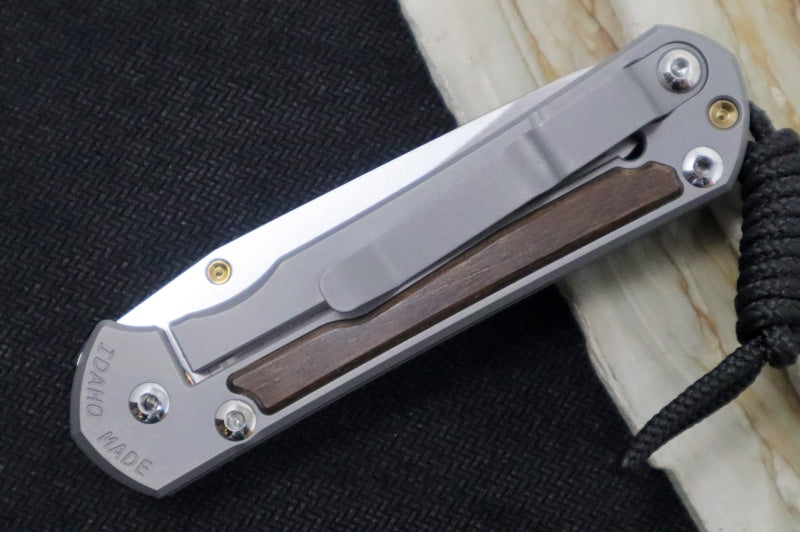 Chris Reeve Knives Small Sebenza 31 - Insingo Blade / Macassar Ebony Inlay / CPM-Magnacut Steel (A4) S31-1128