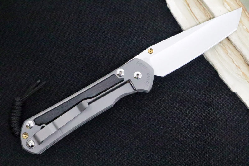 Chris Reeve Large Sebenza 31 - Tanto Blade / Bog Oak Inlay / CPM-Magnacut Steel (A1) L31-1130