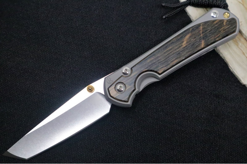 Chris Reeve Large Sebenza 31 - Tanto Blade / Bog Oak Inlay / CPM-Magnacut Steel (A3)