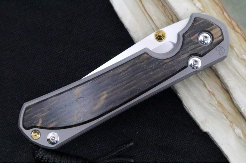 Chris Reeve Large Sebenza 31 - Tanto Blade / Bog Oak Inlay / CPM-Magnacut Steel (A3)