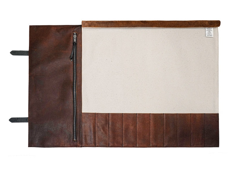 Hardmill Goods - Leather Knife Roll - Brown / Cognac KR-OL-CO