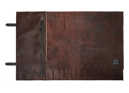 Hardmill Goods - Leather Knife Roll - Brown / Cognac KR-OL-CO