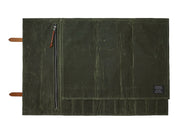 Hardmill Goods - Waxed Canvas Knife Roll - Olive Green Canvas KR-WC-OL - Northwest Knives