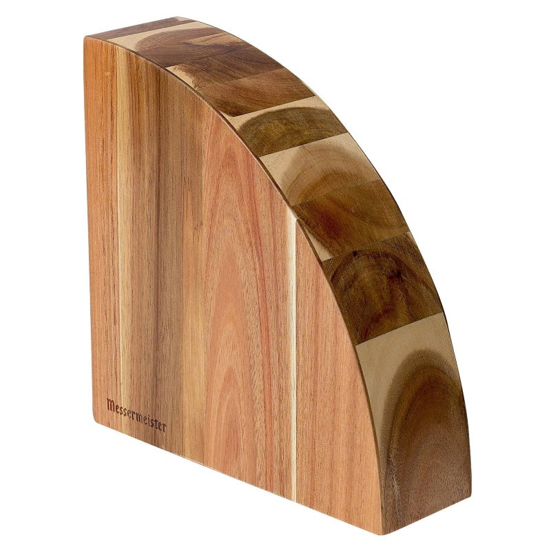 Messermeister Quarter Round Magnetic Knife Block - Acacia Wood MKB-10/AC - Northwest Knives