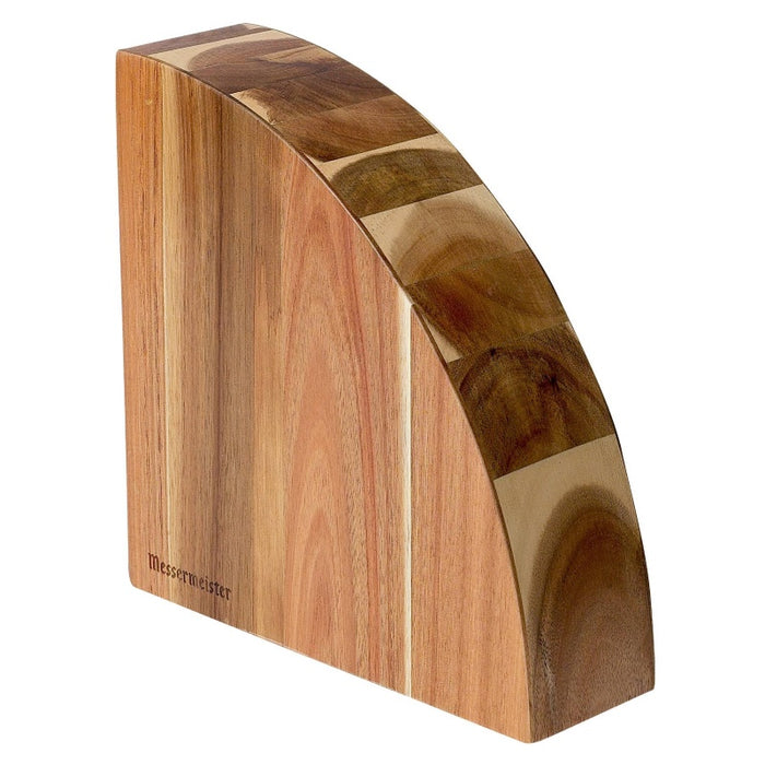Messermeister Quarter Round Magnetic Knife Block - Acacia Wood MKB-10/AC