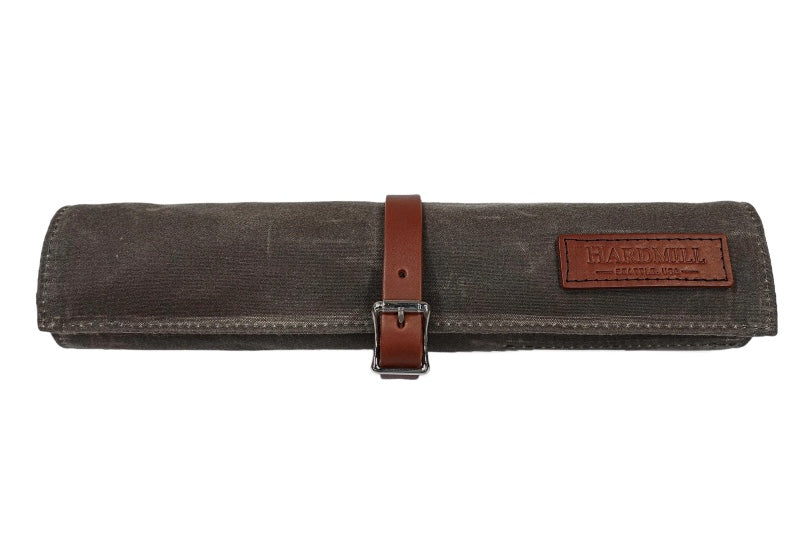 Hardmill Goods - Waxed Canvas Tool Roll - Dark Oak Canvas TR-WC-DK - Northwest Knives