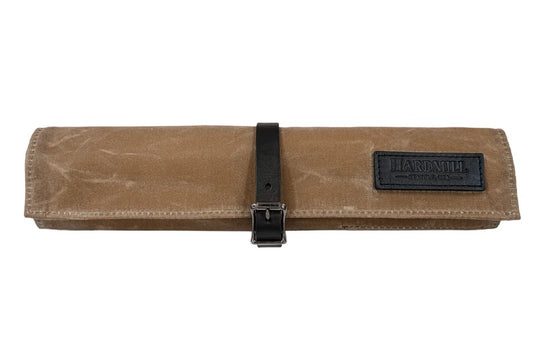 Hardmill Goods - Waxed Canvas Tool Roll - Field Tan Canvas TR-WC-FT