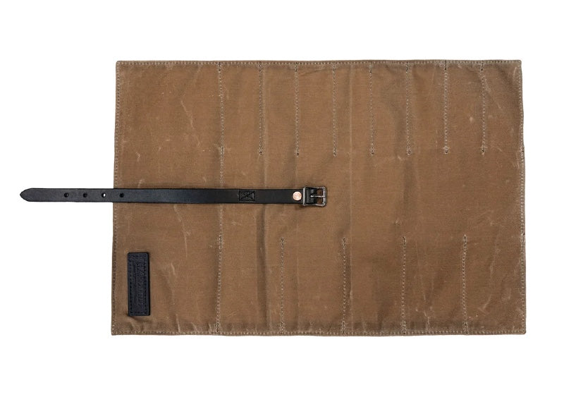 Hardmill Goods - Waxed Canvas Tool Roll - Field Tan Canvas TR-WC-FT - Northwest Knives