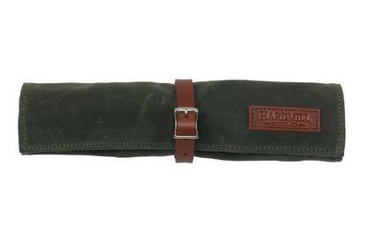 Hardmill Goods - Waxed Canvas Tool Roll - Olive Green Canvas TR-WC-OL