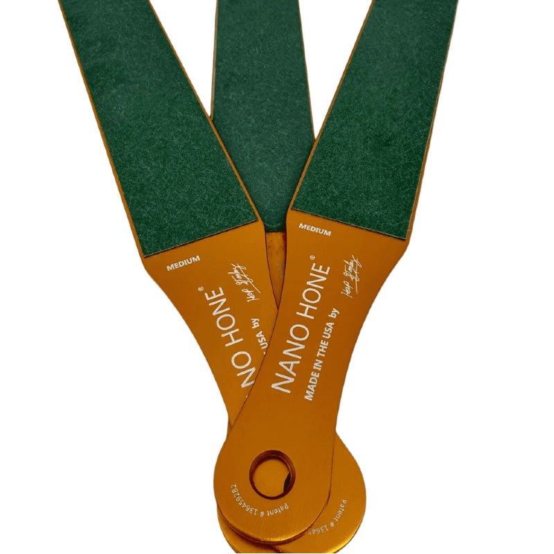 Nano Hone Double Sided Paddle Strop - 3 "High" & 50 Micron "Medium" - Northwest Knives