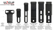 ULTI Clip - Slim 2.2 Clip - C-1075 Spring Steel - 100% American Made - Northwest Knives