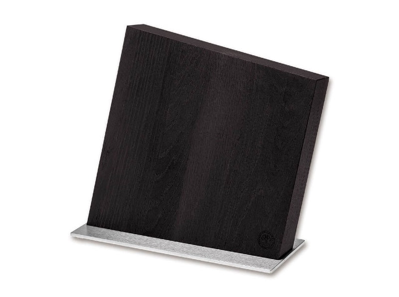 Boker Magnetic Knife Block - Smoked Oak Wood & Stainless Steel - Made in Europe 030423 - Northwest Knives