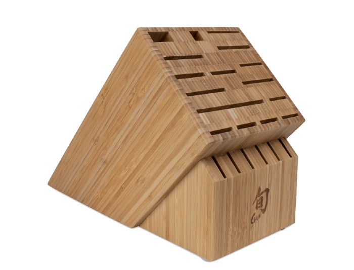 Shun - 22 Slot Bamboo Knife Block