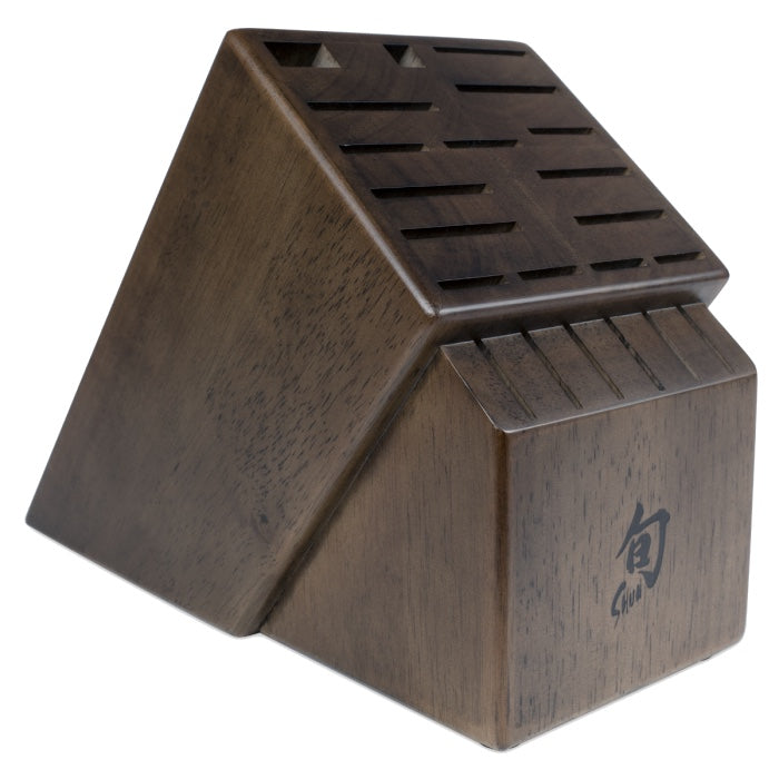 Shun - 22 Slot Walnut Dark Knife Block