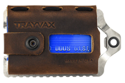 Trayvax Element Wallet - Raw Stainless Steel Frame / Mississippi Mud Leather ESS-002 - Northwest Knives
