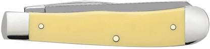 Case Knives Trapper - Clip & Spey Blades / Tru-Sharp Stainless Steel / Yellow Synthetic Chrome Vanadium Handle 00161