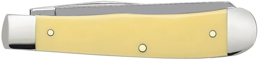 Case Knives Trapper - Clip & Spey Blades / Tru-Sharp Stainless Steel / Yellow Synthetic Chrome Vanadium Handle 00161