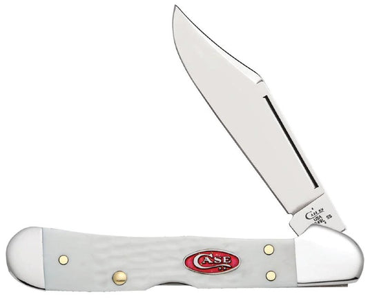 Case Knives Mini Copperlock SparXX - Clip Point Blades / Tru-Sharp Stainless Steel / Jigged White Synthetic 60185