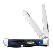 Case Knives Mini Trapper - Clip & Spey Blades / Tru-Sharp Stainless Steel / Blue Bone 02838 - Northwest Knives