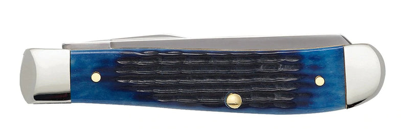 Case Knives Mini Trapper - Clip & Spey Blades / Tru-Sharp Stainless Steel / Blue Bone 02838 - Northwest Knives