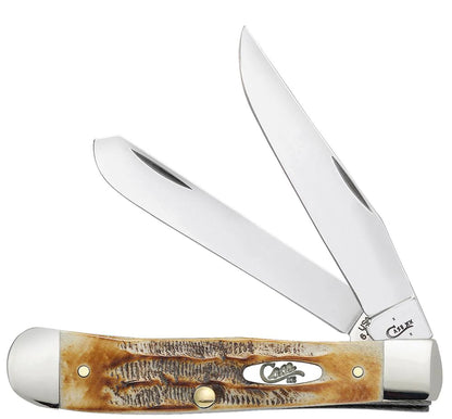 Case Knives Trapper - Clip & Spey Blades / Tru-Sharp Stainless Steel / Case 6.5 BoneStag Handle 03573