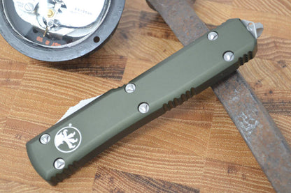 Microtech Ultratech OTF - Double Edge / Satin Blade / OD Green Body - 122-4OD - Northwest Knives