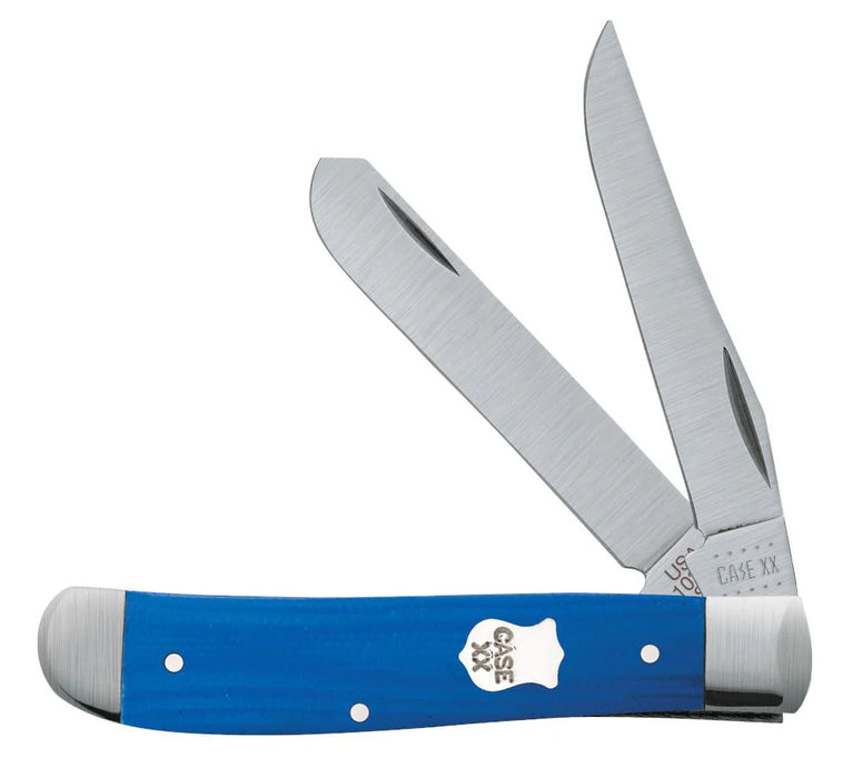 Case Knives Mini Trapper - Clip & Spey Blades / Tru-Sharp Stainless Steel / Blue G-10 16741