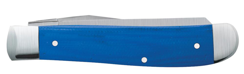 Case Knives Mini Trapper - Clip & Spey Blades / Tru-Sharp Stainless Steel / Blue G-10 16741