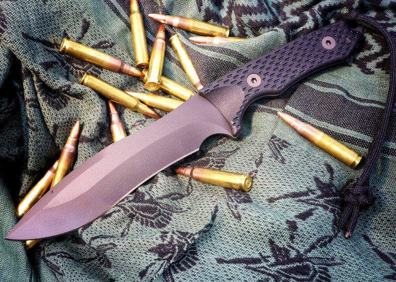 Spartan Blades Ronin Shinto Fixed Blade - Black CPM-S45VN Blade / Black Micarta Handle / Black Kydex Sheath SB47BKBKKYBK - Northwest Knives