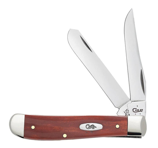 Case Knives Mini Trapper - Clip & Spey Blades / Tru-Sharp Stainless Steel / Smooth Chestnut Bone Handle 28700