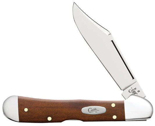Case Knives Mini Copperlock - Clip Point Blades / Tru-Sharp Stainless Steel / Smooth Chestnut Bone 28704