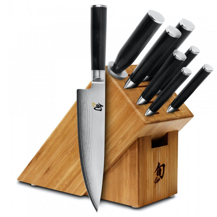 Shun Classic - 9pc Essential Block Set - 69 Layered Damascus - Made in Seki City, Japan