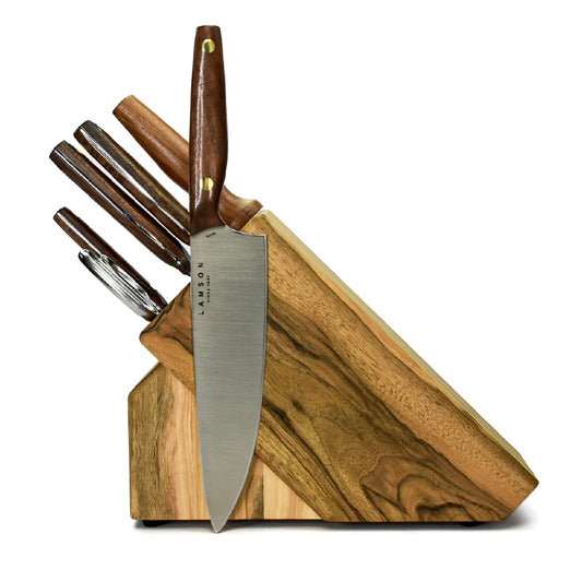 Lamson Cutlery Vintage Series - 7pc Cutlery Set with Walnut Block - Made in USA