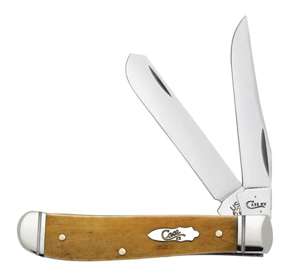 Case Knives Mini Trapper - Clip & Spey Blades / Tru-Sharp Stainless Steel / Smooth Antique Bone Handle 58188