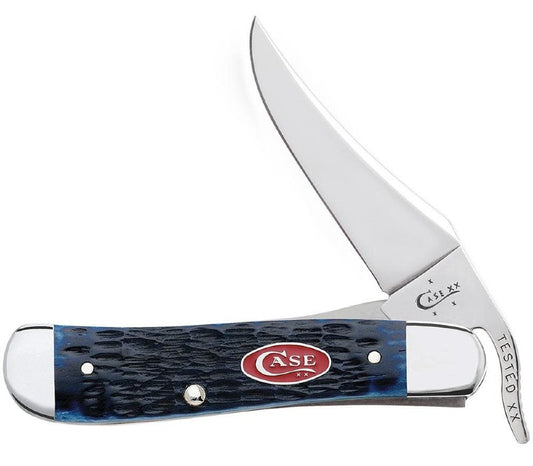 Case Knives Russlock - Clip Point Blade / Tru-Sharp Stainless Steel / Rodger Jig Navy Blue Bone Handle 07057