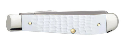 Case Knives Mini Trapper - Clip & Spey Blades / Tru-Sharp Stainless Steel / SparXX Standard Jig White Synthetic 60186